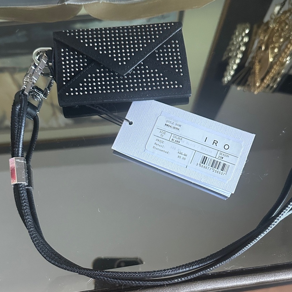 IRO Black and Silver Studded Key Holder